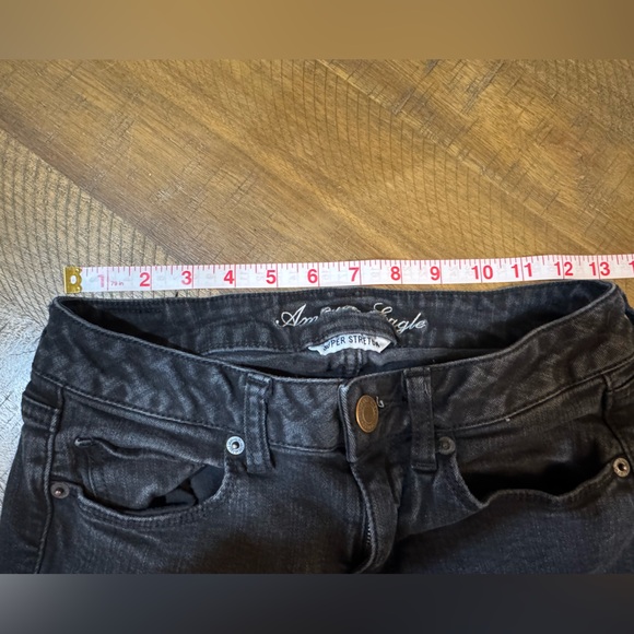 AE 🦅 Classic Black Women's Skinny Jeans - Picture 8 of 12